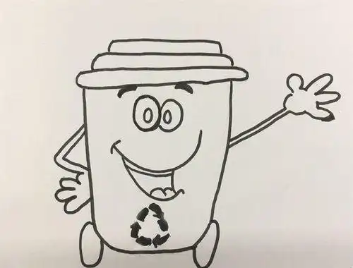 幼儿园环保标志简笔画