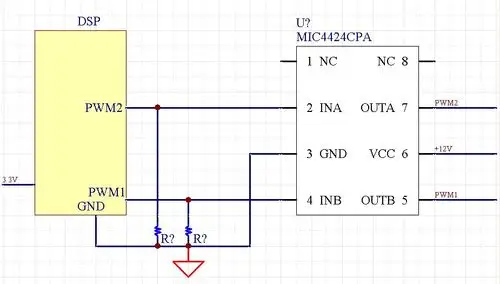 怎么把dsp输出的3.3vpwm变成12vpwm波,要有电路或芯片