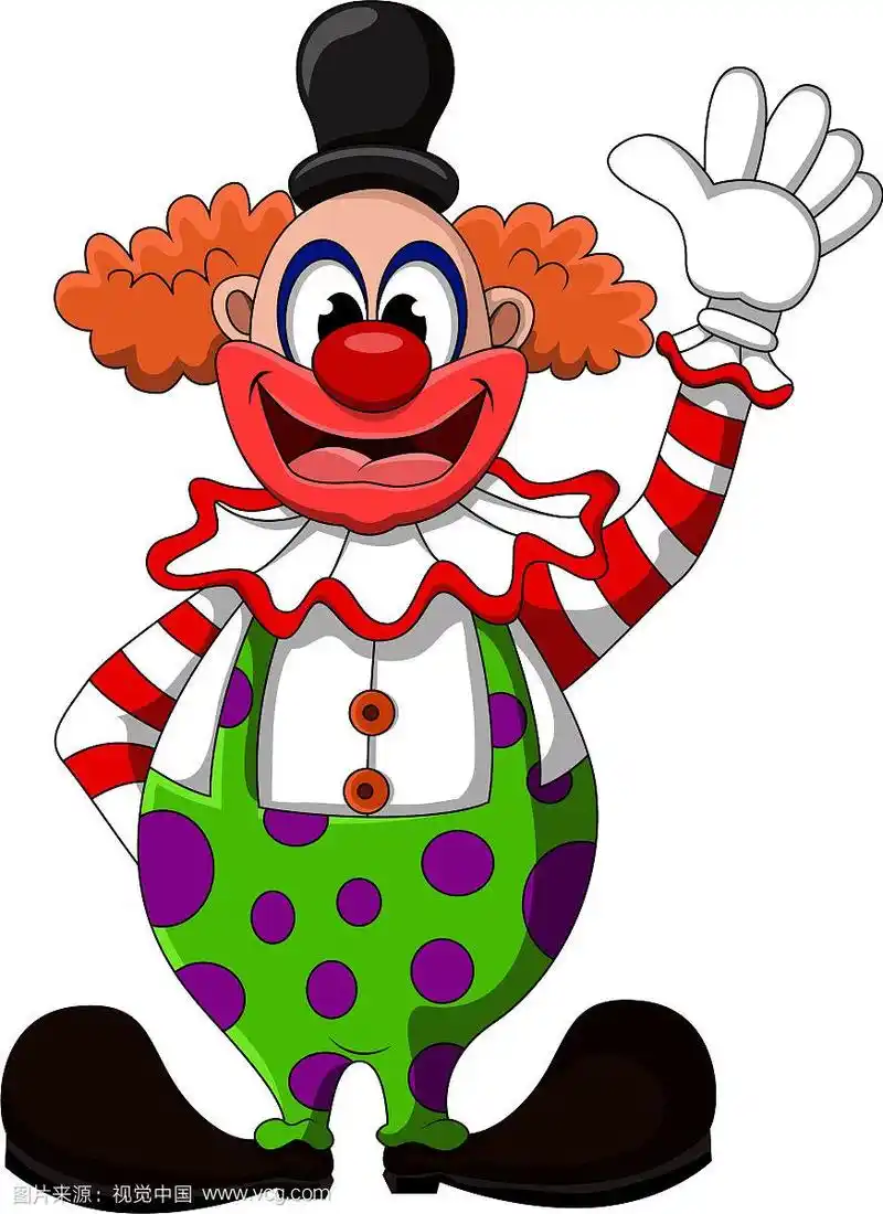 卡通可爱的小丑