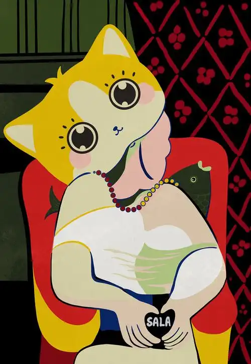 世界名画改大猫咪