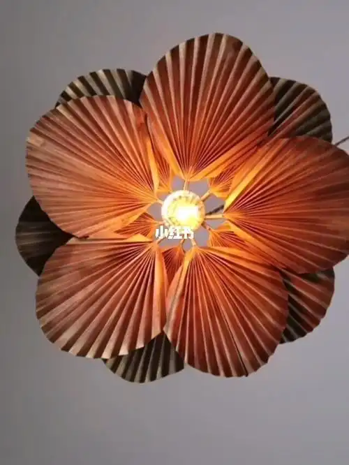 美折纸吊灯diy吊灯装修扇子上色灯饰装修日常兴趣爱好手工