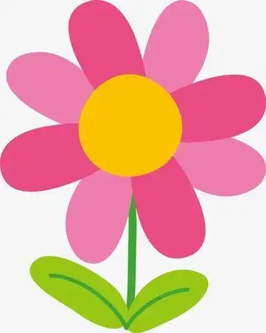 简单画彩色花朵简笔画