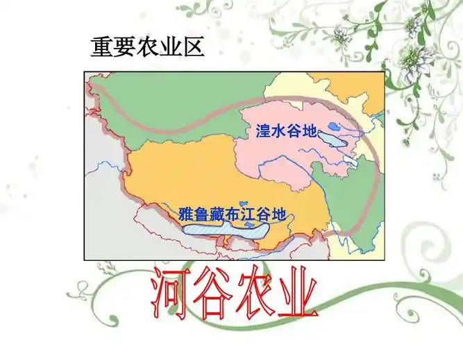 重要农业区 湟水谷地 雅鲁藏布江谷地