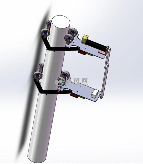 爬杆机器人模型