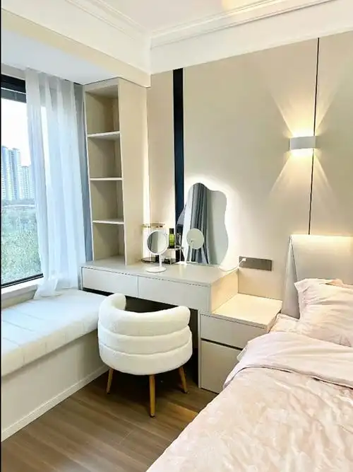 2023年超火飘窗梳妆台一体设计