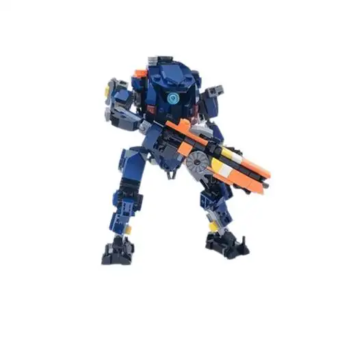 跨境兼容乐高积木拼装玩具moc-164197泰坦陨落2中离子泰坦机甲