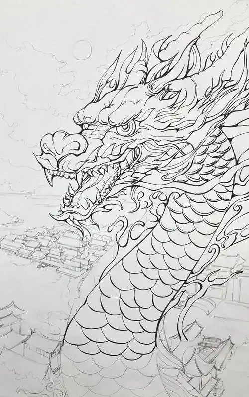 龙简笔画 霸气 帅气  一些简单霸气又帅气的龙简笔画