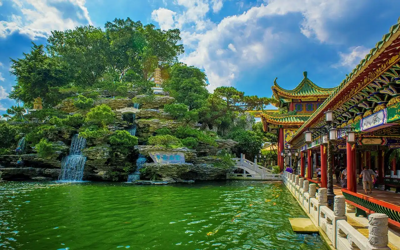 广州南粤苑风景图片桌面壁纸