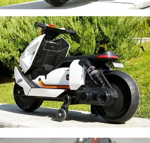 大号摩托车两轮三轮儿童电动摩托车带辅助轮双驱电动车