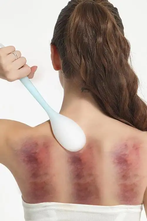 拍痧板经络拍养生拍痧掌敲打拍打捶背按摩器硅胶敲背锤健身按摩棒