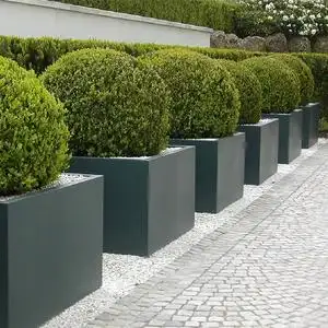 户外长条花盆广场绿植盆栽商场长廊联排高速高架桥街道玻璃钢花盆