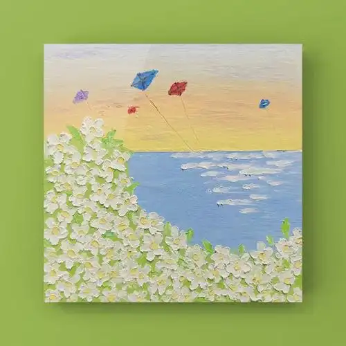 油画棒一起放风筝啦适合新手教程