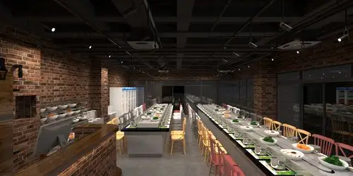 效果图---旋转小火锅店 - 找项目 - 云琥在线 - 互联网设计在线教育