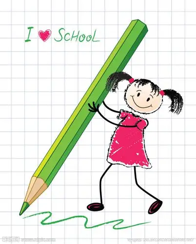 漫画小学生背景图片