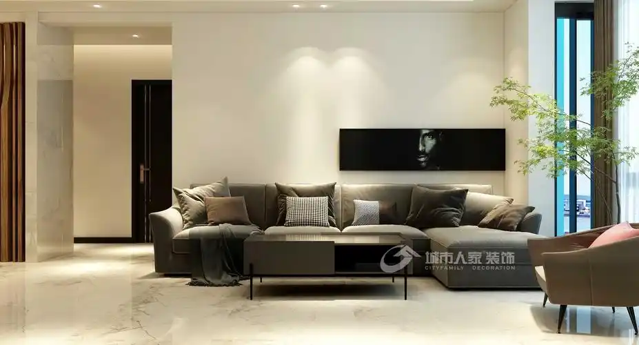 保利唐悦现代简约风格三居室95㎡