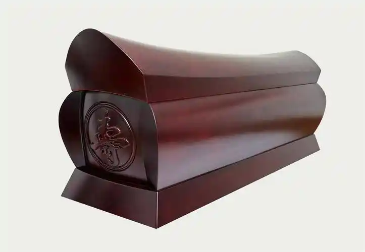 橡木土葬棺材殡仪用品实木大棺材棺材加盟地下豪宅