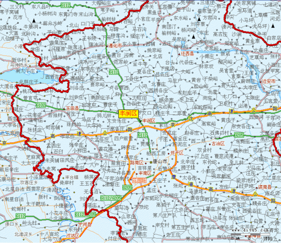 丰润区交通地图_唐山地图_高清版_下载-交通地图