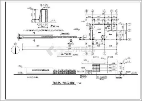 工厂大门施工图