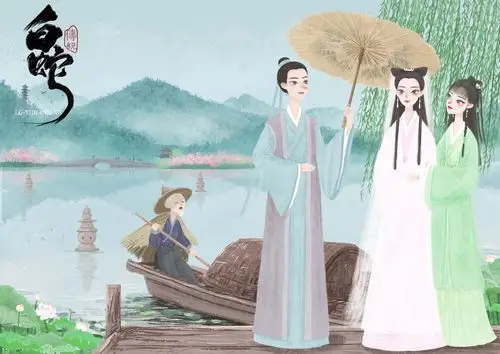 白蛇传说_龙歌呐__插画师作品_涂鸦王国gracg.com