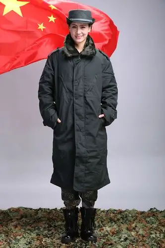 仿正07陆军士兵常服大衣 户外作训棉大衣 耐磨静电丝寒区大衣