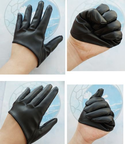 千本樱 pu皮质半掌 手套/妖狐x仆ss cosplay道具 双炽