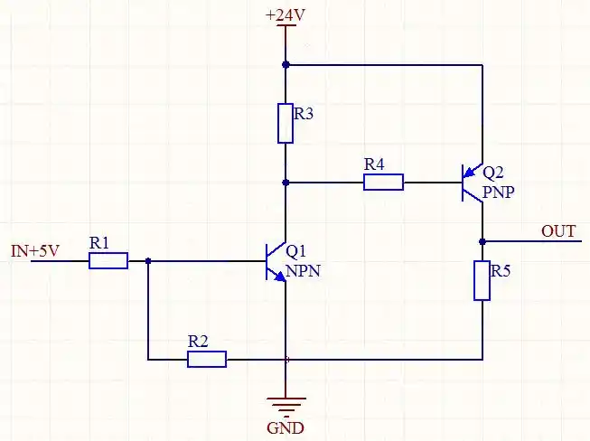 用单片机的5v输出控制24v的led背光灯亮灭