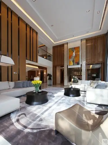 7万384㎡简约别墅装修中海盛京府别墅400平-红星美凯龙家装效果图