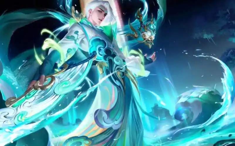 【新皮肤】诸葛亮-时雨天司_哔哩哔哩_bilibili