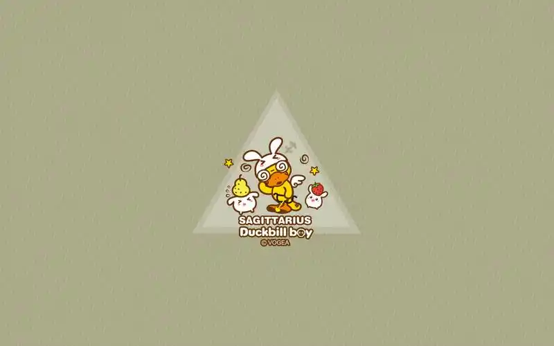 鸭嘴兽男孩十二生肖系列卡通图片桌面壁纸