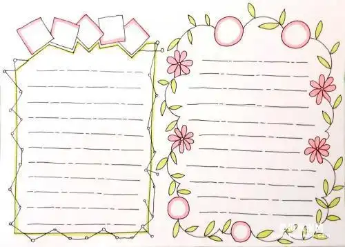 8款漂亮的小清新手抄报版面设计图片小清新手帐手抄报小清新手帐手