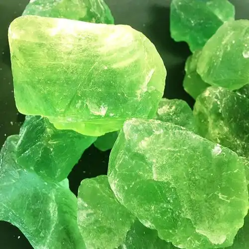 天然绿萤石原石矿物标本摆件单晶体可雕刻七彩萤石原石水晶原石