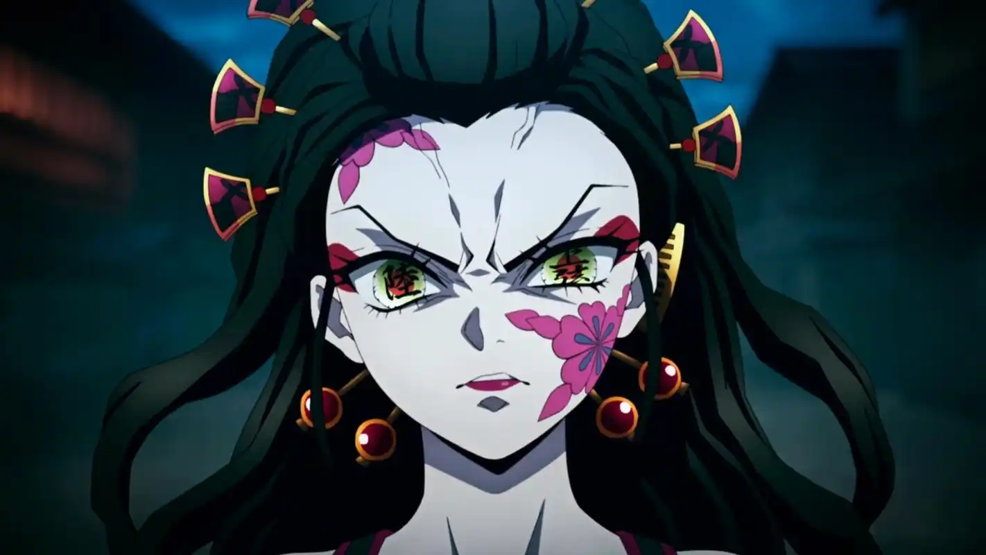 鬼灭之刃:堕姬变成银发美少女,祢豆子为保护哥哥变身