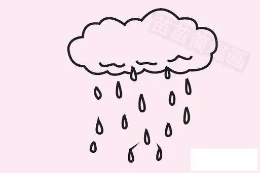下雨简笔画图片大全教程