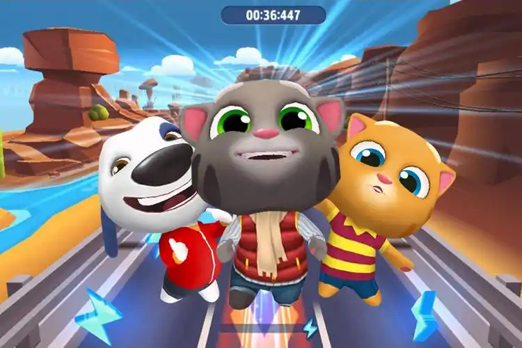 汤姆猫跑酷益智游戏冰霜汤姆猫是怎么凭实力拿下第一的呢