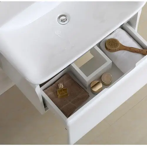 意洁利浴室柜组合 实木浴室柜组合套装洗脸盆柜组合挂柜 现代洗手盆柜