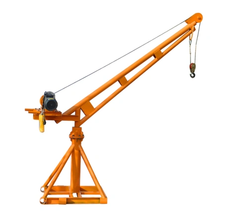 室内装潢使用成华吊运机起吊装修物料