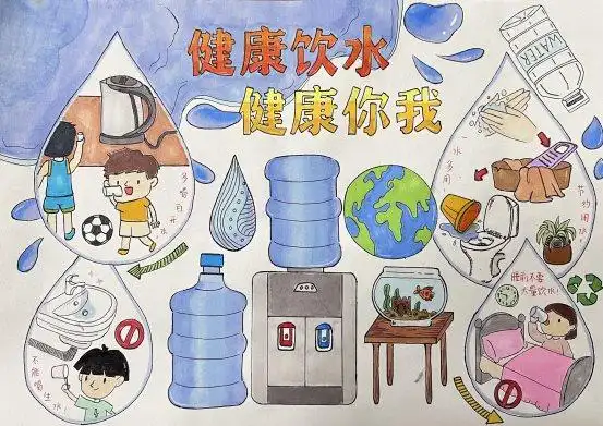 师生健康中国健康将军山中学2023年环境健康杯征文绘画比赛