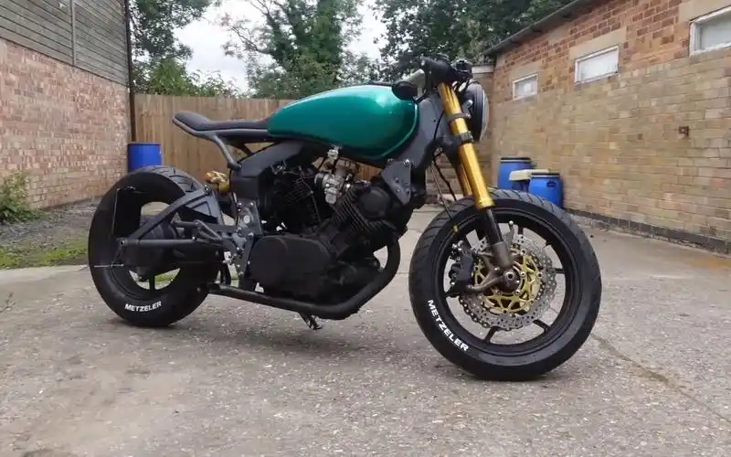 yamaha virago xv750 cafe racer full timelapse