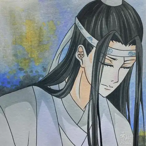 《魔道祖师》蓝湛/蓝忘机 | 手绘头像,视频在:快手,抖音,b站,小红书等