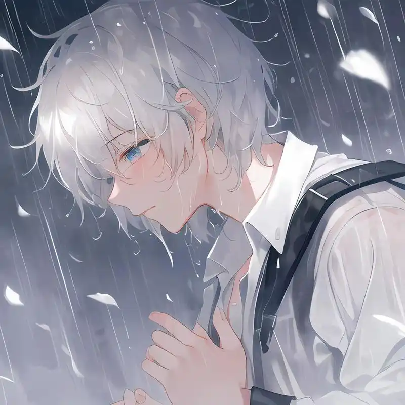哭泣的雨夜丨清冷系男生头像