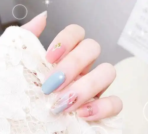 2021流行款式晕染美甲