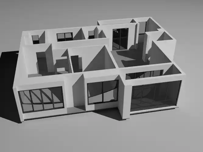 室内空间框架模型