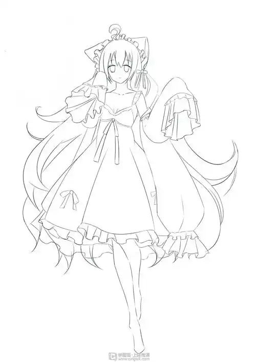 构图练习之草稿绘制—动漫人物构图基础的练习