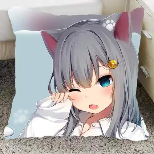 二次元抱枕成人等身猫羽雫动漫周边同款可爱诱惑枕套送男女生日礼物污