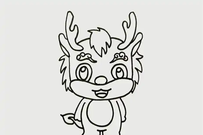 小学三年级麒麟简笔画