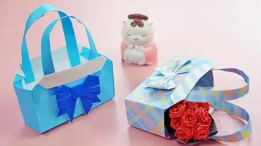 小包如何制作儿童手工折纸包包儿童手工钱包折纸图解折纸包包手提包