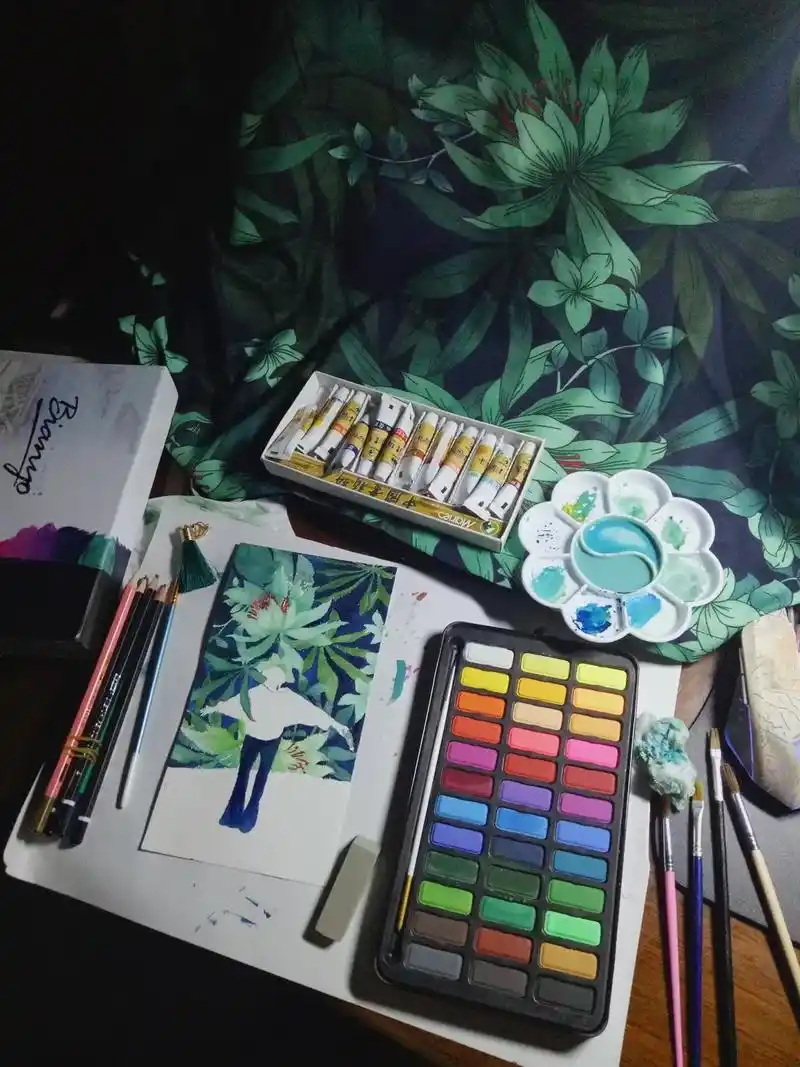 固体水彩的应用与教程