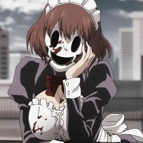 《天空侵犯》女仆面具人,面具破碎后,拥有清澈的眼神,动漫头像