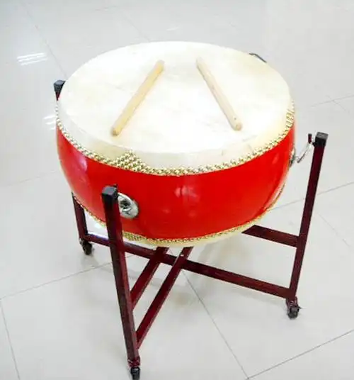 堂鼓鼓鼓16寸大鼓架子战鼓台架滑轮铁质移动鼓架