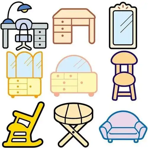 儿童日常用品简笔画,简单又好看的家具简笔画